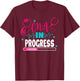 CNA In Progress Nursing School Student Future Nurse Life T-Shirt - T-Shirt | Maroon