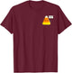 I Hate You Too Funny Halloween Candy Corn T-Shirt - T-Shirt | Maroon