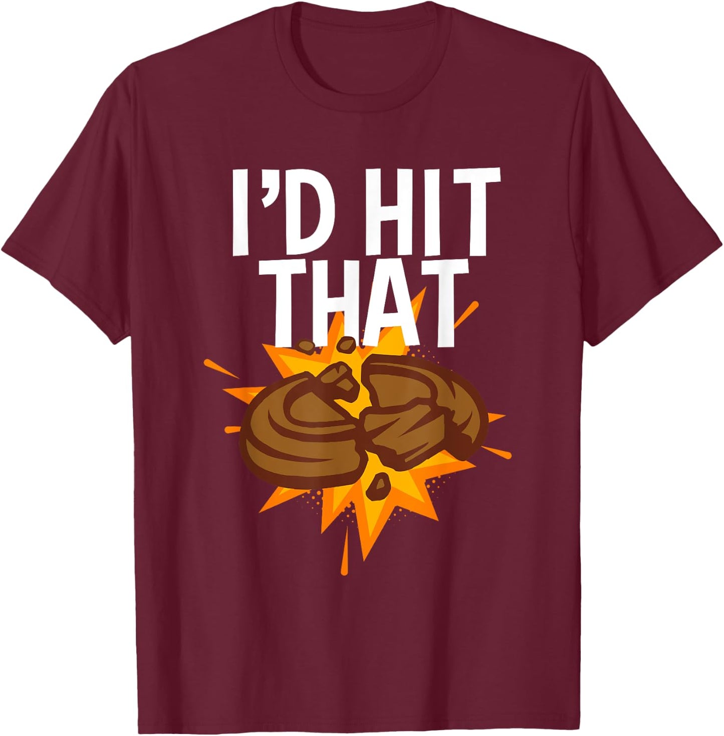 Cool Clay Shooting Women Sporting Pigeon Trap Target T-Shirt - T-Shirt | Maroon