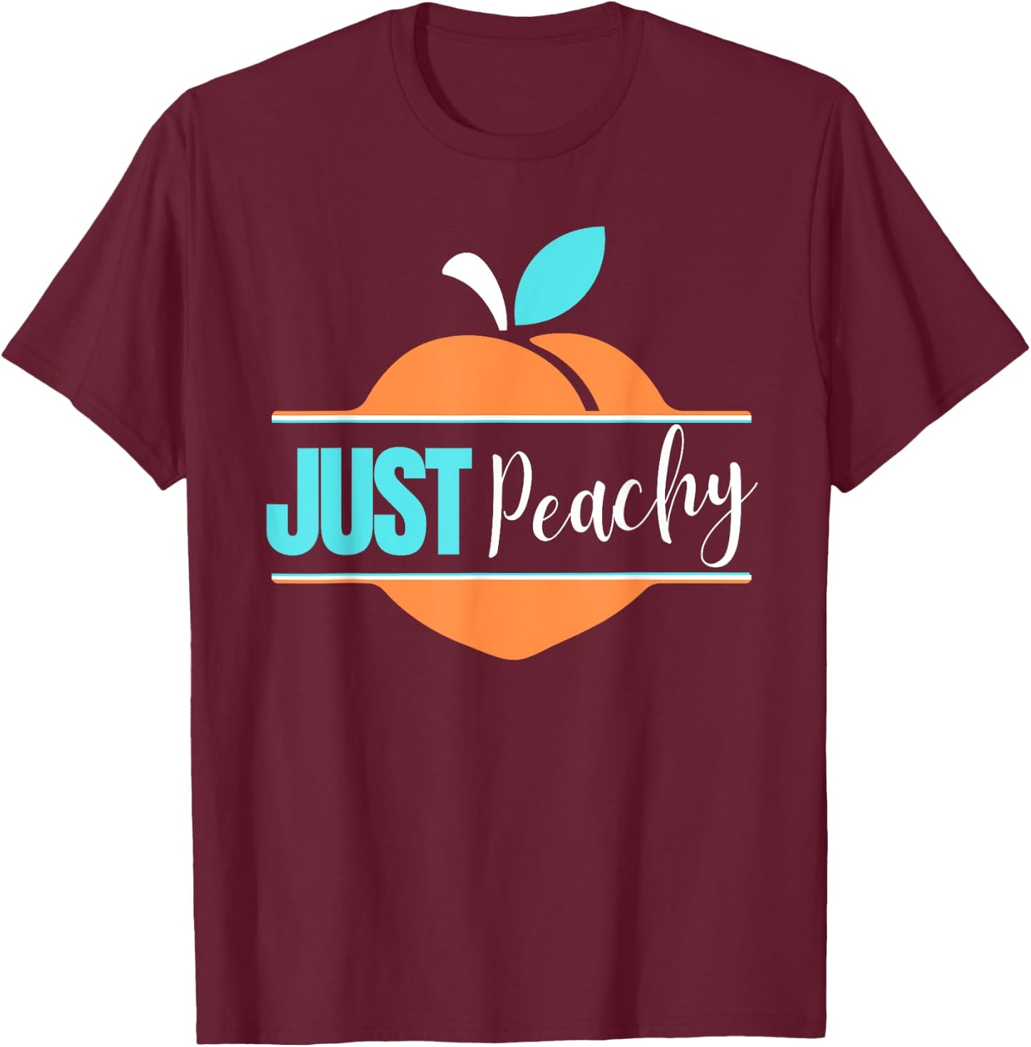 Just Peachy T-Shirt - T-Shirt | Maroon