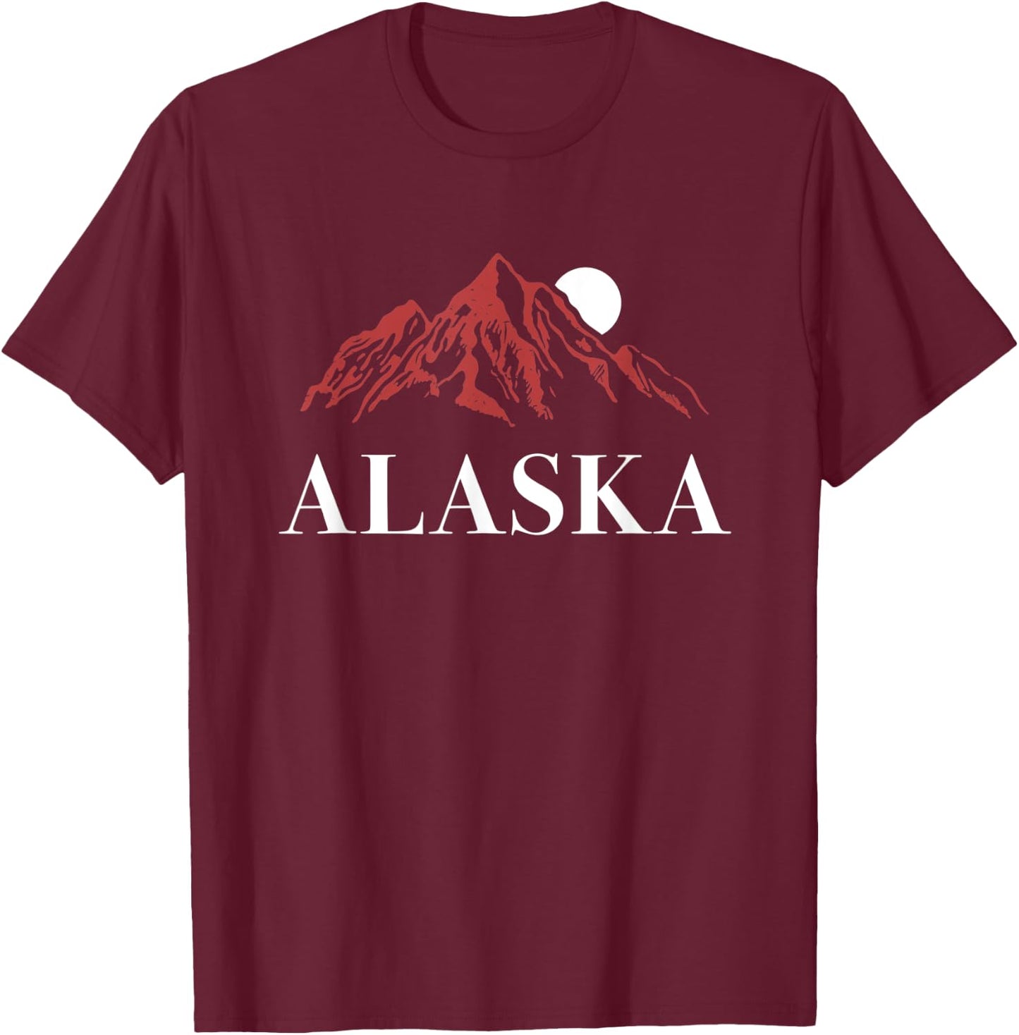 Alaska Large Mountain T-Shirt - T-Shirt | Maroon