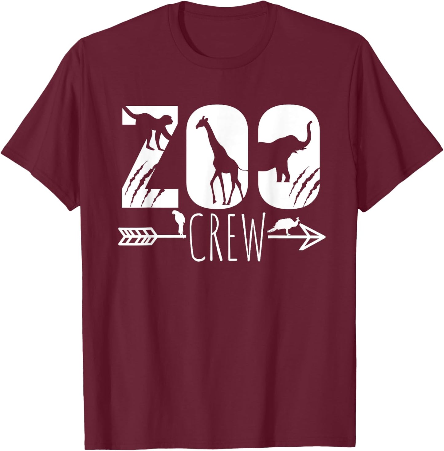 Zoo Crew T-Shirt - T-Shirt | Maroon