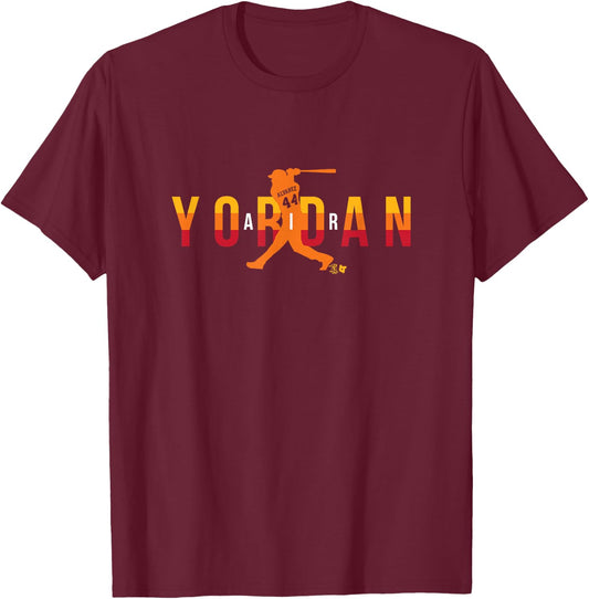 Yordan Alvarez - Air Yordan Swing - Houston Baseball T-Shirt - T-Shirt | Maroon