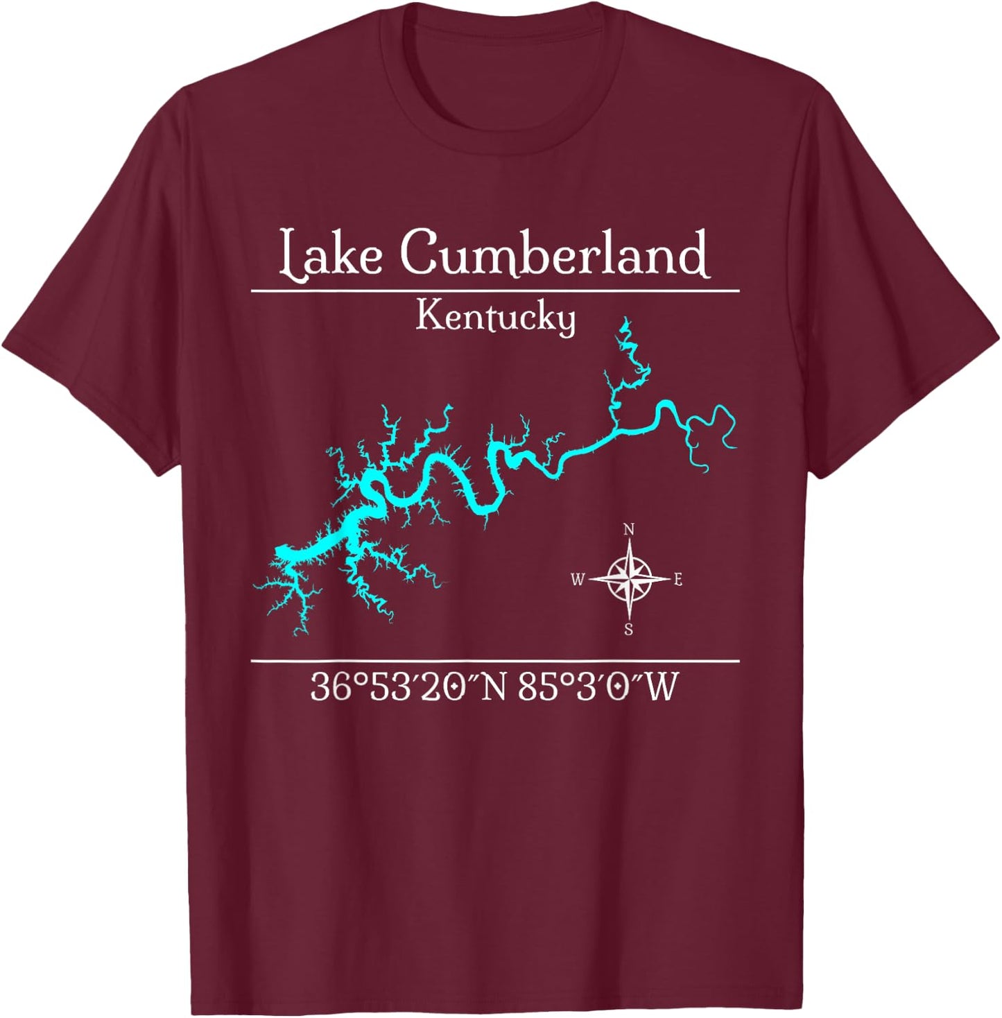 Lake Cumberland, Kentucky T-Shirt - T-Shirt | Maroon