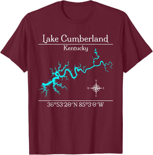 Lake Cumberland, Kentucky T-Shirt - T-Shirt | Maroon