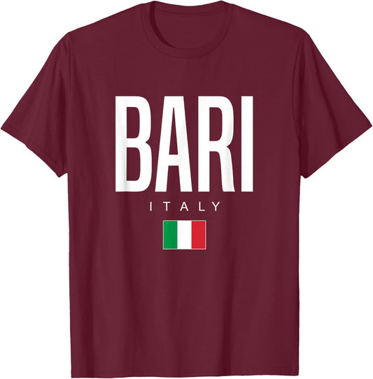 Bari Italy T-Shirt - T-Shirt | Maroon