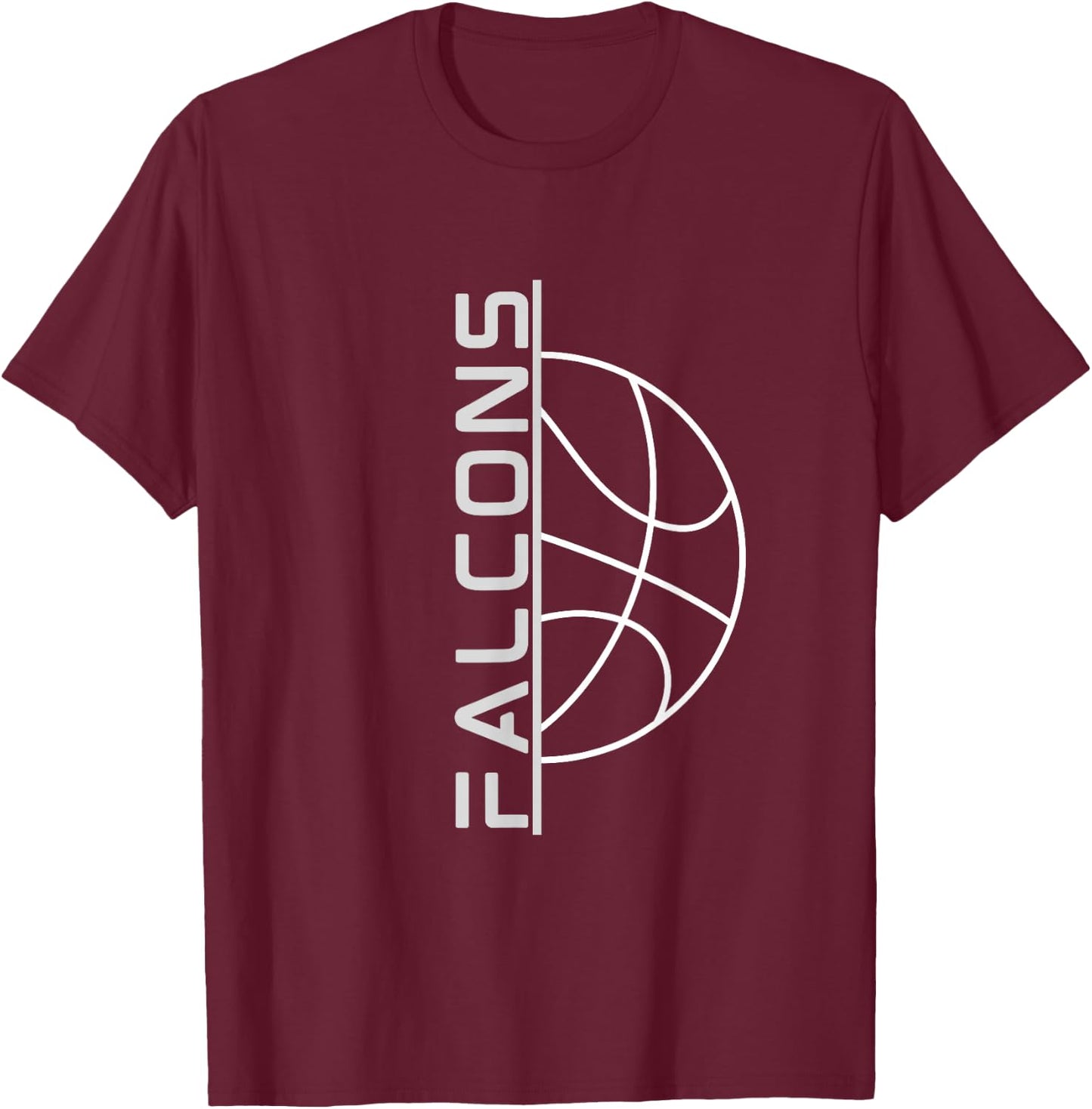 Falcons Basketball T-Shirt - T-Shirt | Maroon