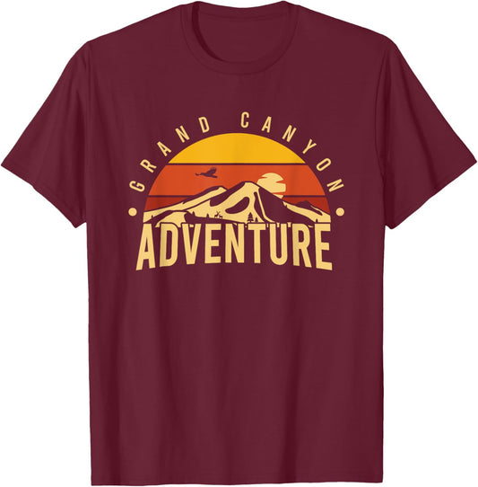 Grand Canyon National Park - Throwback Design - Classic T-Shirt - T-Shirt | Maroon