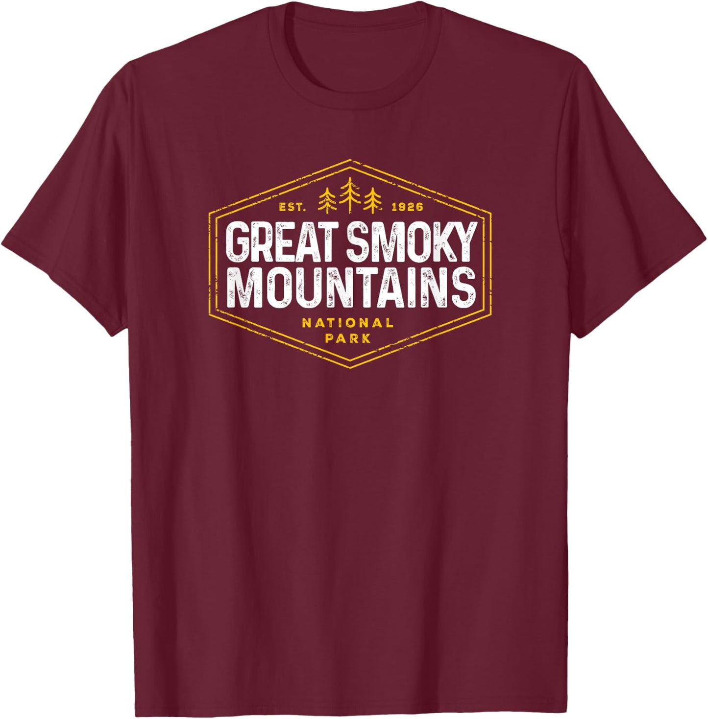 Great Smoky Mountains National Park Shirt Vintage Kids T-Shirt - T-Shirt | Maroon