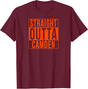 Straight Outta Camden - Baltimore Baseball T-Shirt - T-Shirt | Maroon