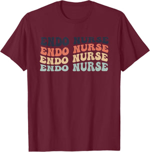 Nurse Endoscopy Endo Nurse Squad Colon Anatomy Nursing T-Shirt - T-Shirt | Maroon
