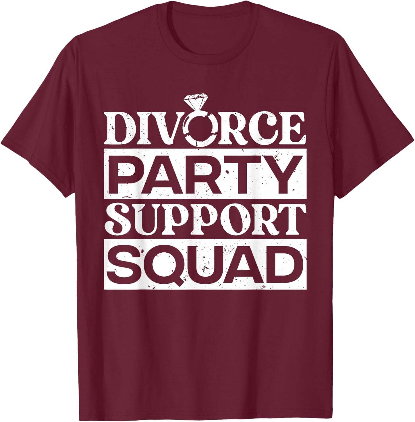 Cool Divorce Art Women Divorcing Divorced Divorcee T-Shirt - T-Shirt | Maroon