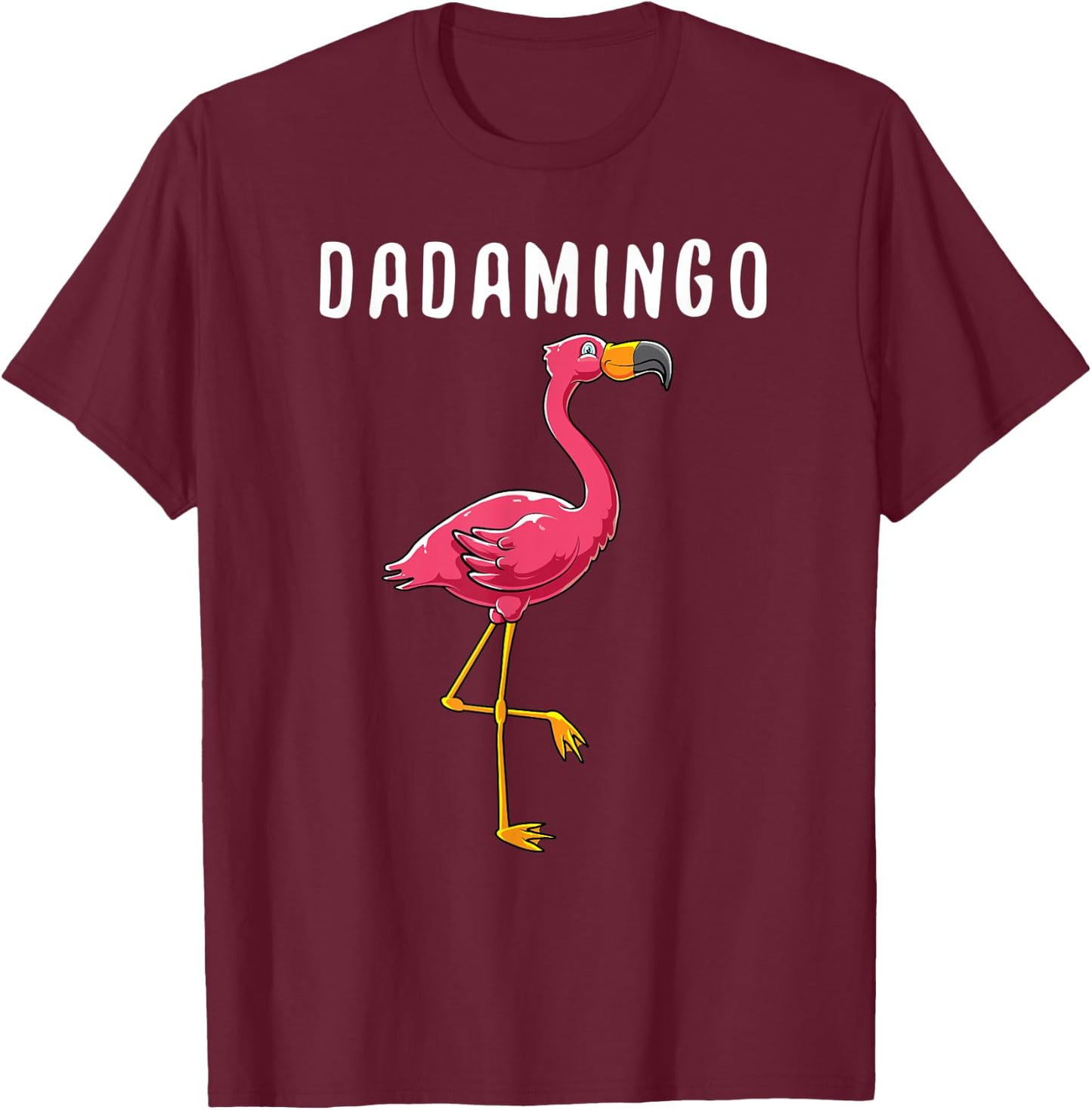 Flamingo bird funny theme for DADA T-Shirt - T-Shirt | Maroon