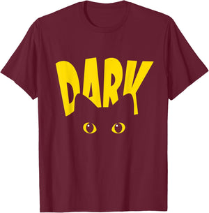 Black Cat Yellow Eyes Shirt , Funny Black Cat Owner Men Women T-Shirt - T-Shirt | Maroon