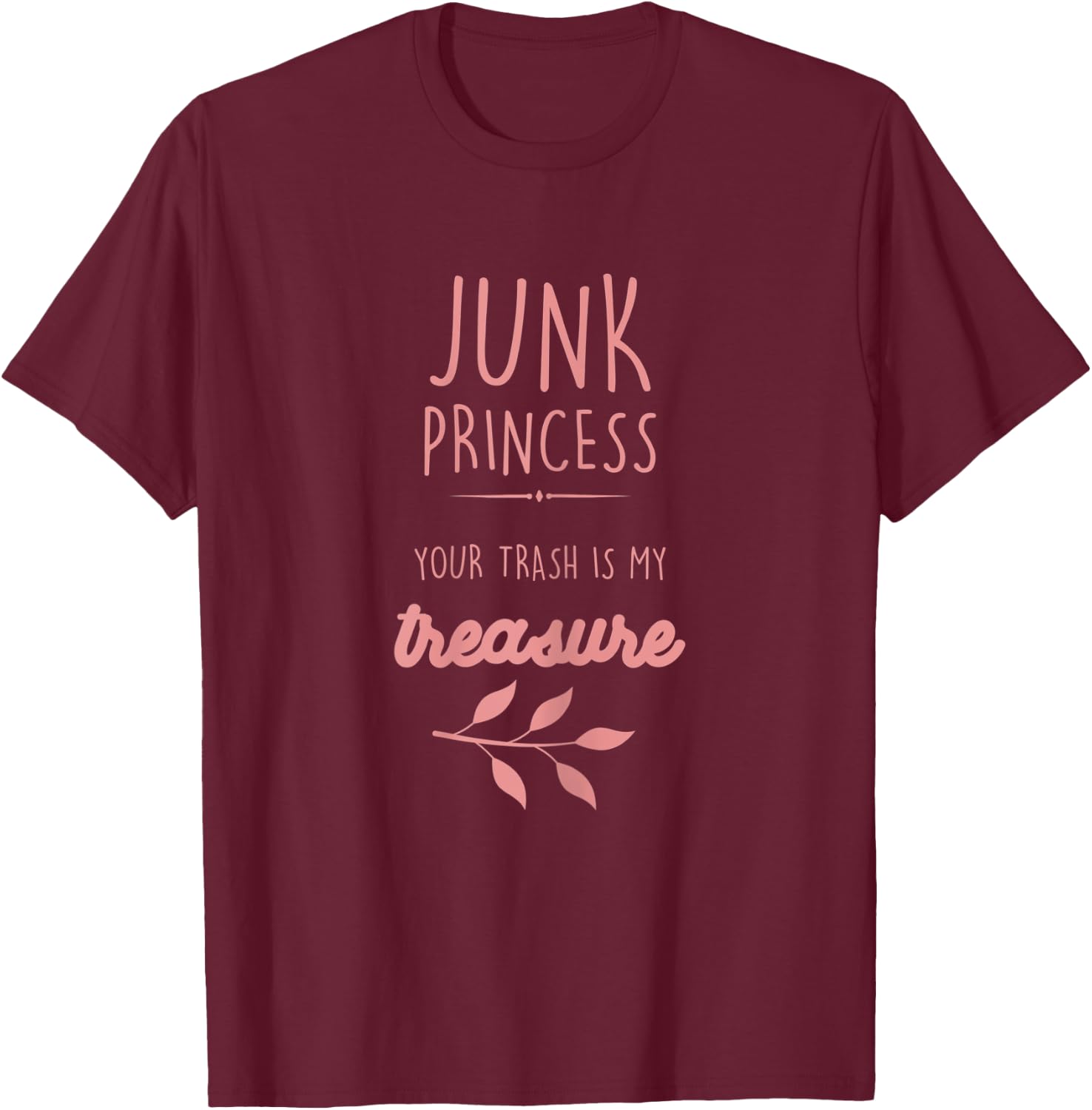 Antiquer Antiquing | Junk Princess | Girls Antique Collector T-Shirt - T-Shirt | Maroon