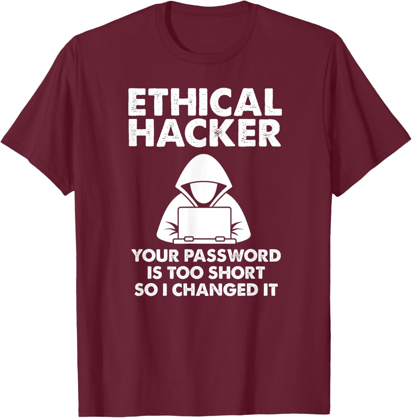 Funny Hacker Art Women Hacking Lover Computer Nerd T-Shirt - T-Shirt | Maroon
