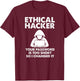 Funny Hacker Art Women Hacking Lover Computer Nerd T-Shirt - T-Shirt | Maroon