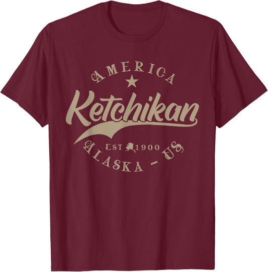Ketchikan AK | Alaska T-Shirt - T-Shirt | Maroon