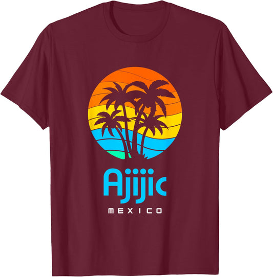 Ajijic Mexico T-Shirt - T-Shirt | Maroon