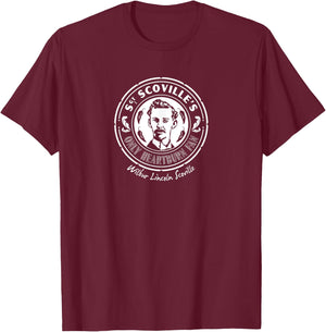 Scoville Scale Heartburn Fan T-Shirt - T-Shirt | Maroon