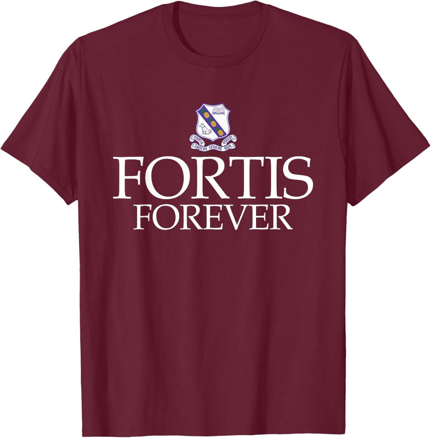 Fortis Forever Kingston College Fan Gift T-Shirt - T-Shirt | Maroon