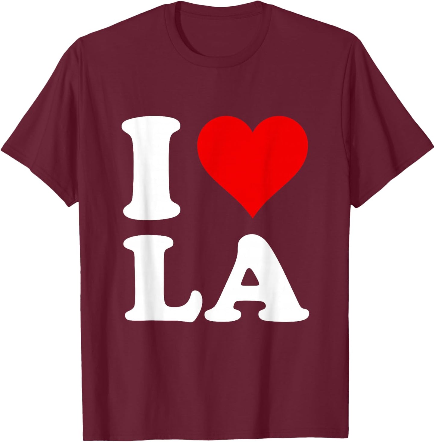 i Love la T-Shirt - T-Shirt | Maroon