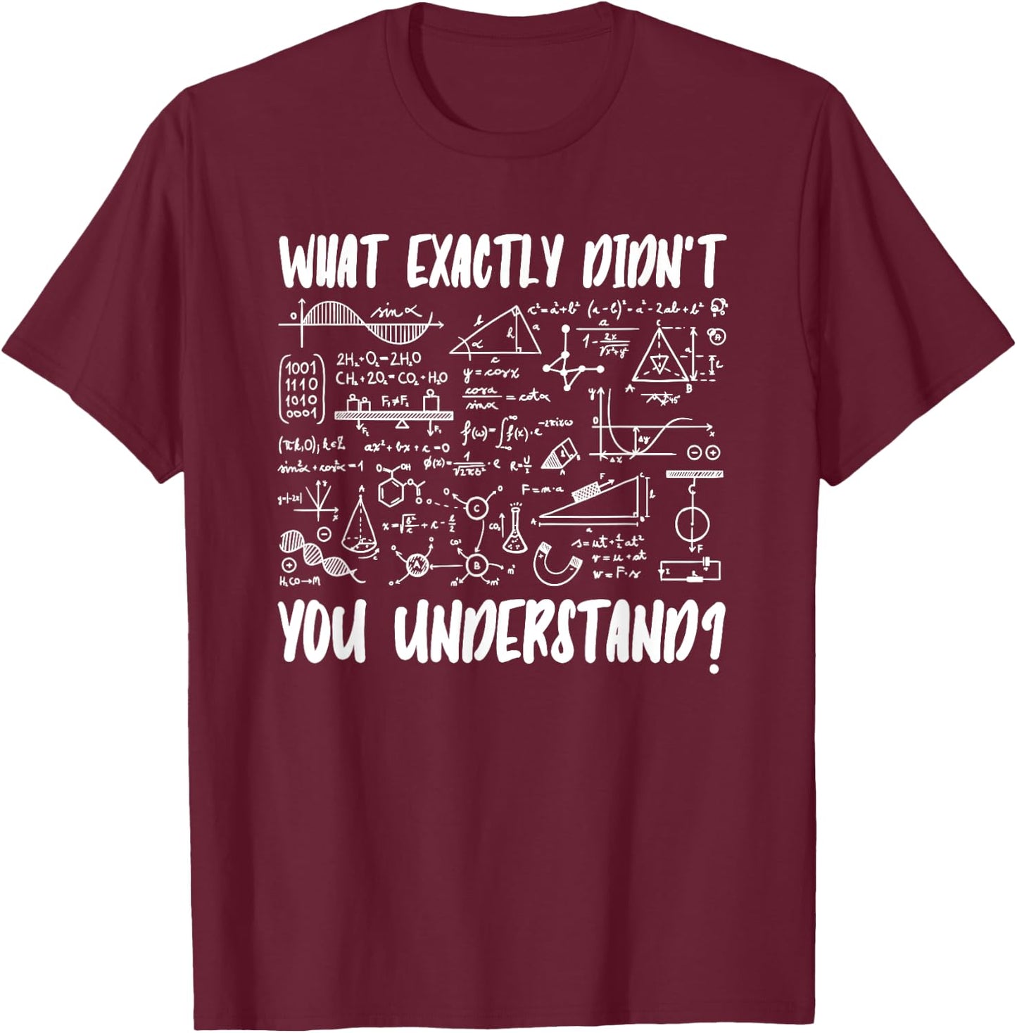Quantum Physics Physicist What Exactly Didnt You Understand T-Shirt - T-Shirt | Maroon