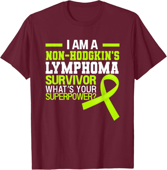 Non-Hodgkin's Lymphoma Cancer Awareness Beat The Cancer T-Shirt - T-Shirt | Maroon