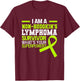 Non-Hodgkin's Lymphoma Cancer Awareness Beat The Cancer T-Shirt - T-Shirt | Maroon