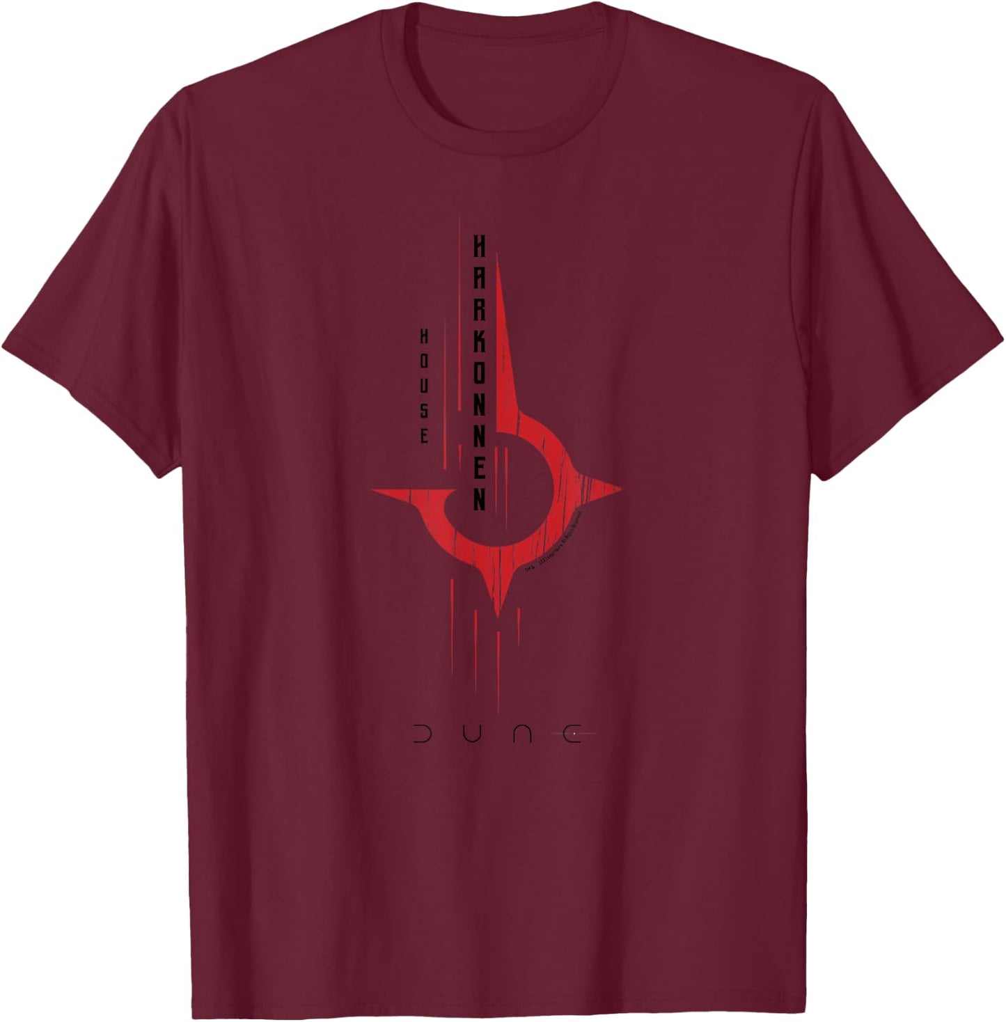 Dune House Harkonnen T-Shirt - T-Shirt | Maroon