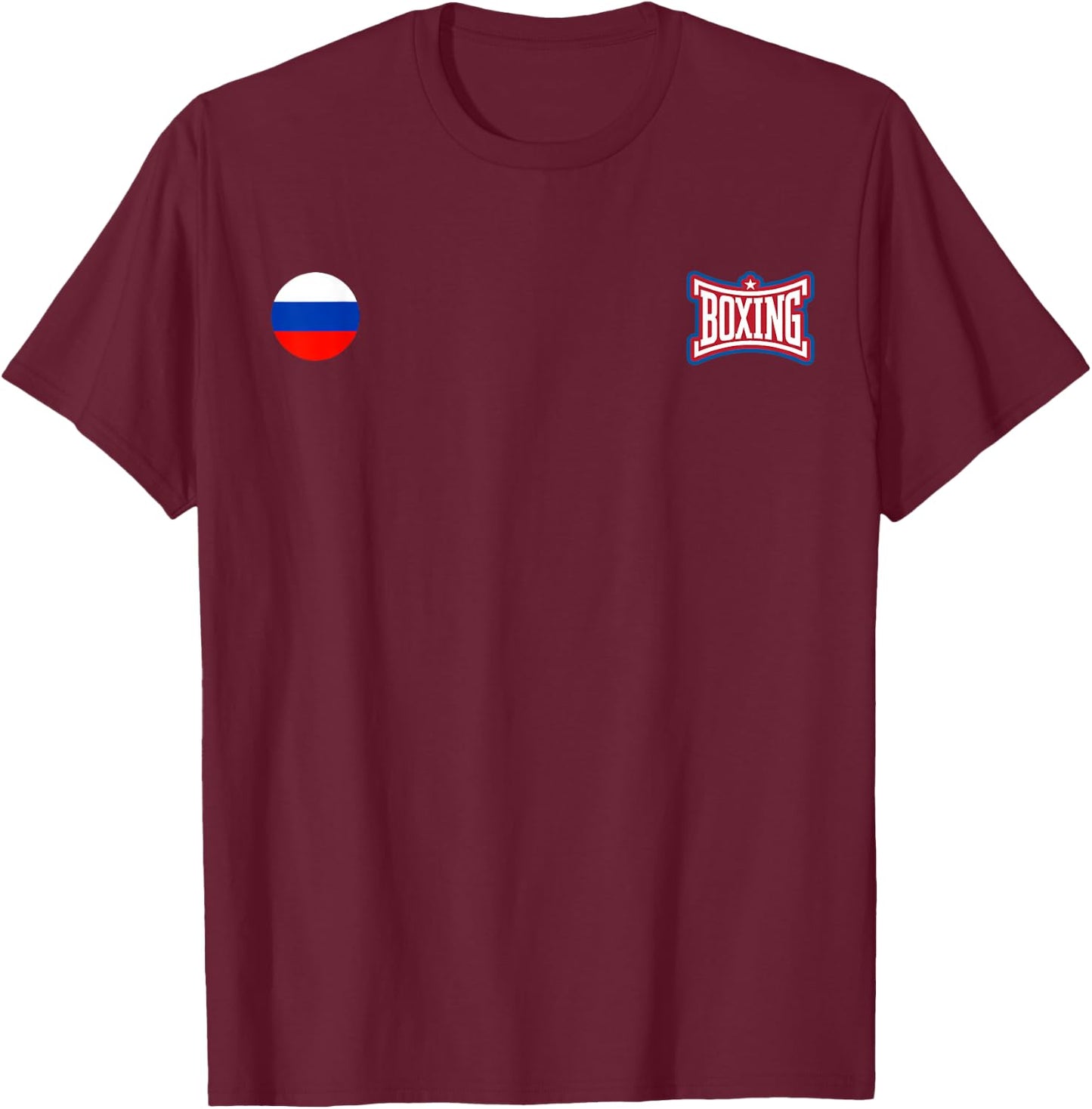 Russian Boxer T-Shirt - T-Shirt | Maroon