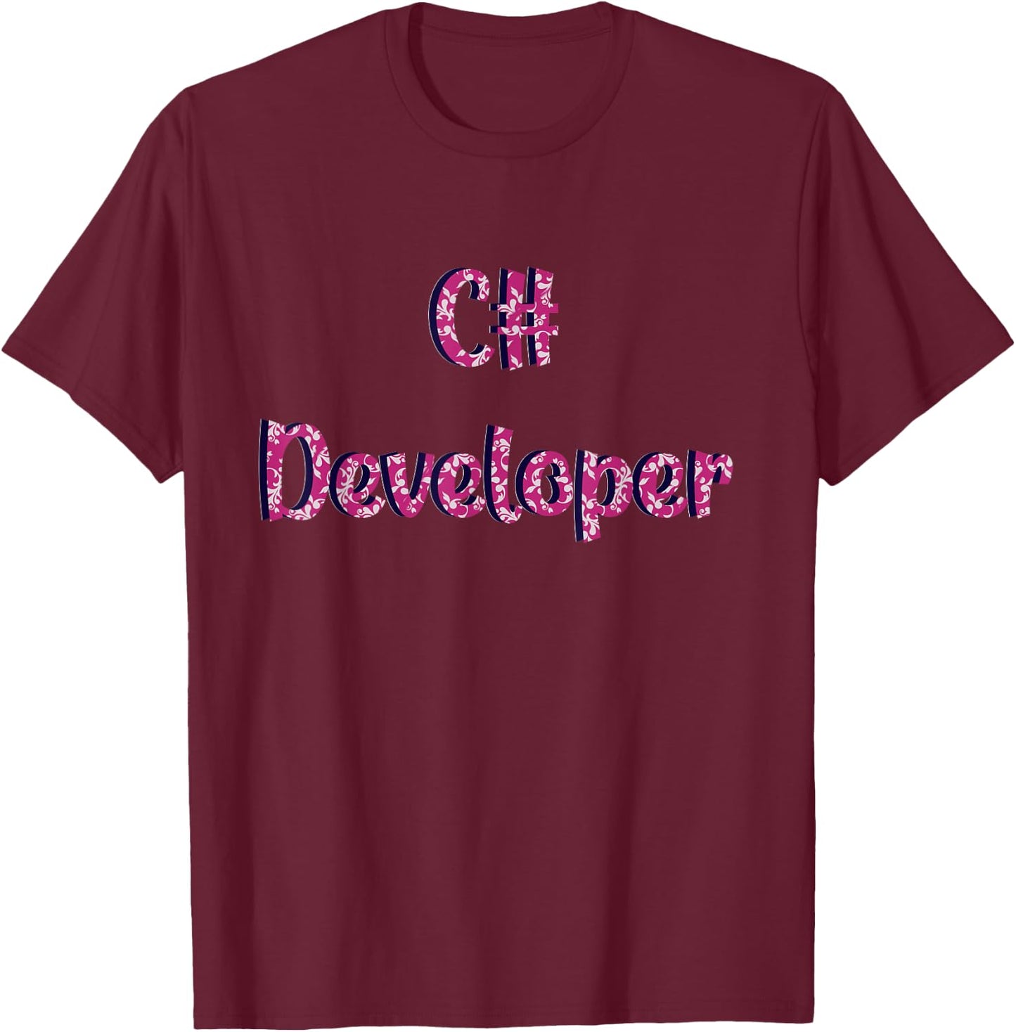 C# Developer T-Shirt - T-Shirt | Maroon