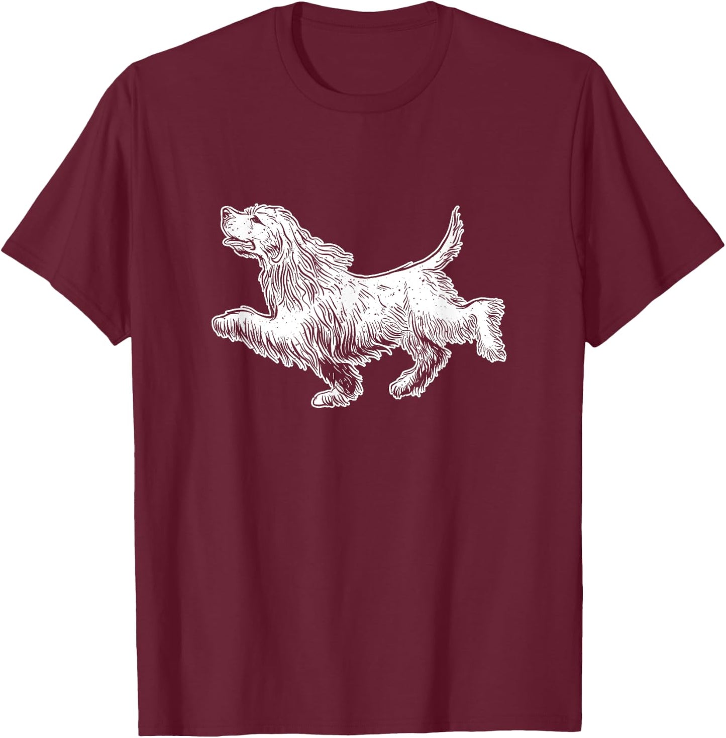 Cocker Spaniel Dog - Animal Breeder Dog Lover Veterinarian T-Shirt - T-Shirt | Maroon