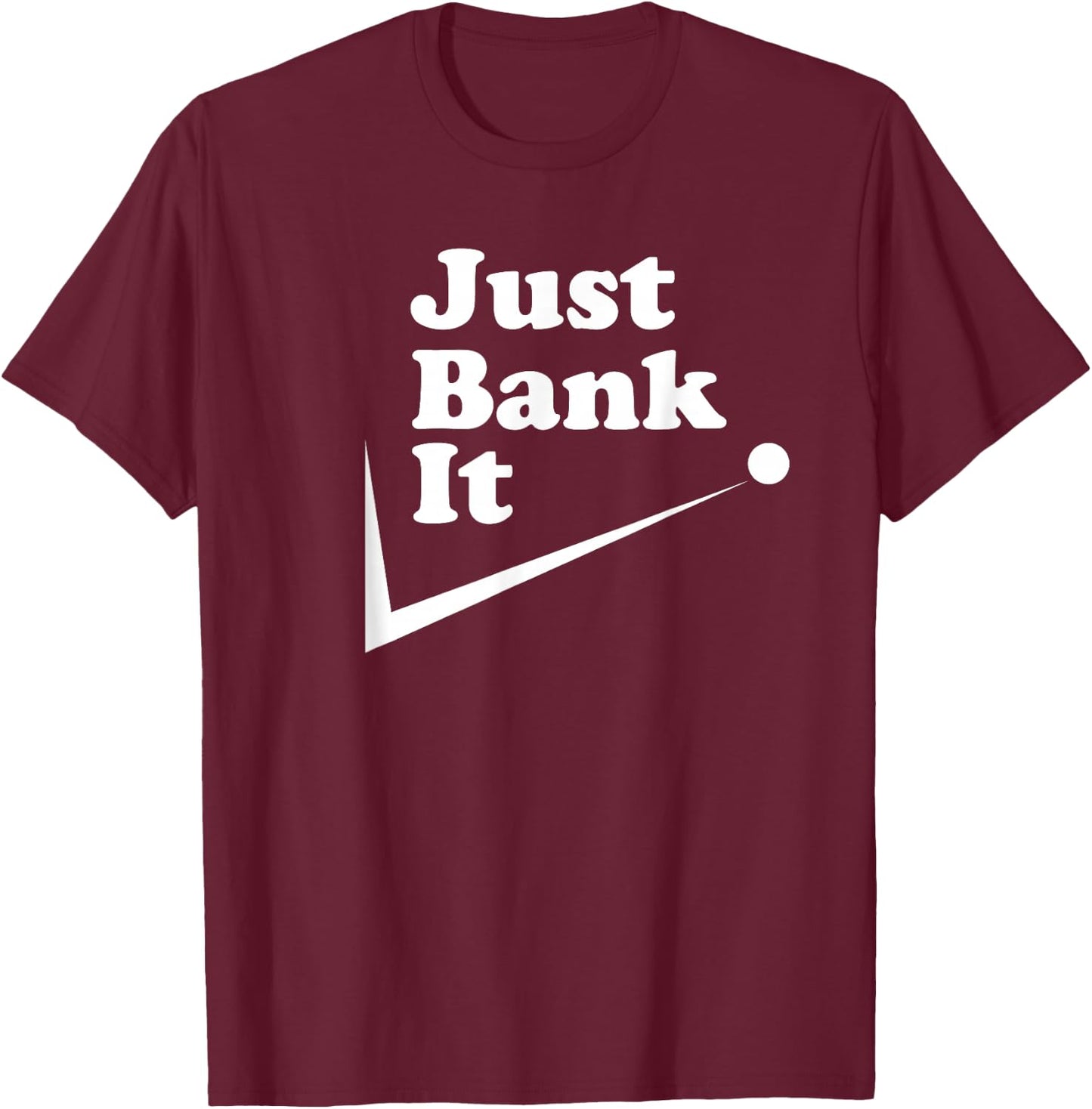 Rack Em Up -Adult Black Modern Diamond Billiards-Themed , Small, Short Sleeve, , Classic Fit, Polyester 100% T-Shirt - T-Shirt | Maroon