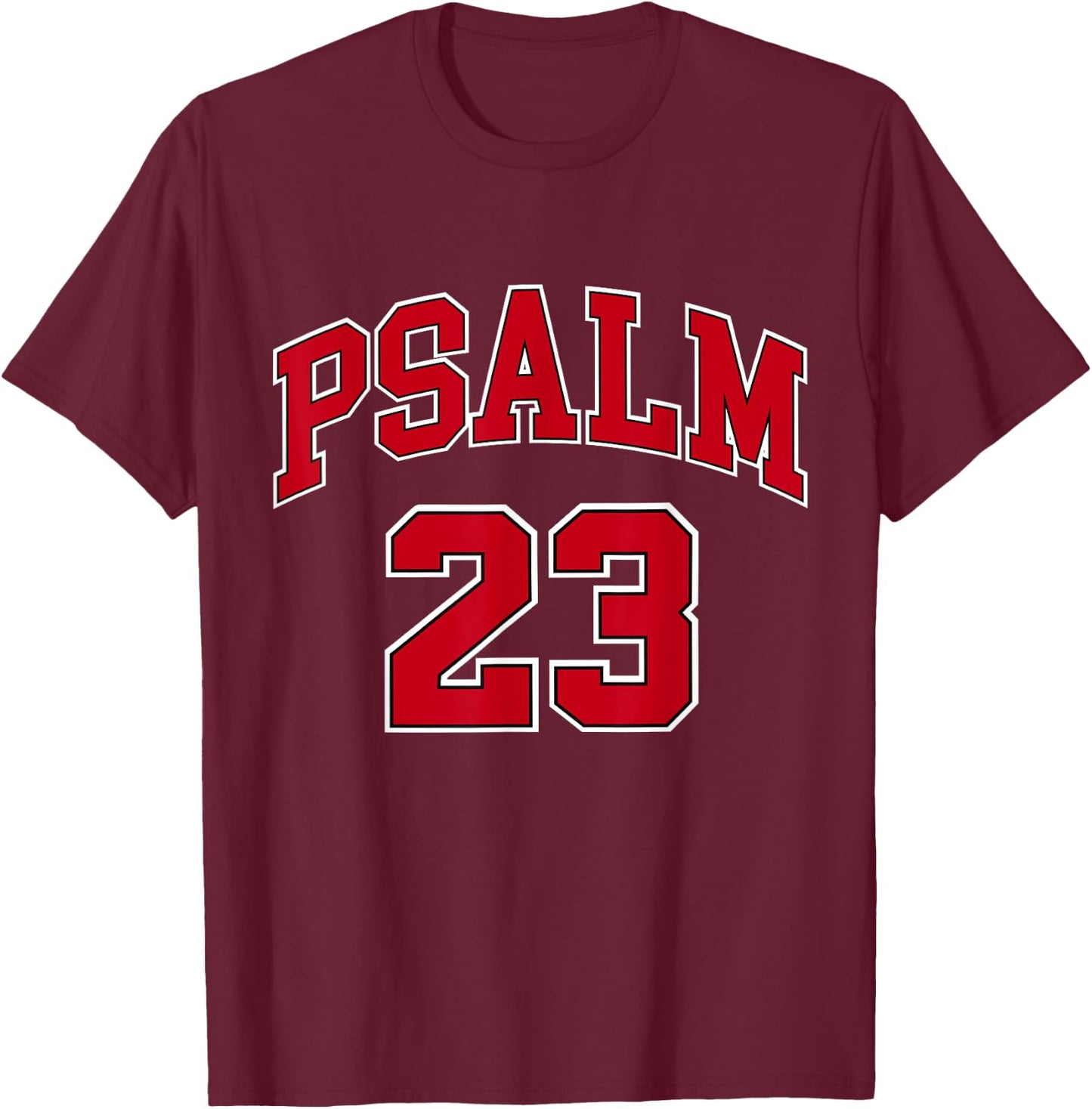 Psalm 23 shirt, Retro Sneakerhead, Christian Bible, Jesus T-Shirt - T-Shirt | Maroon