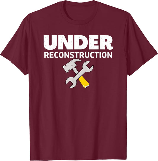Under Reconstruction T-Shirt - T-Shirt | Maroon