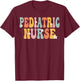 Pediatric Nurse Week Groovy Appreciation Day Work T-Shirt - T-Shirt | Maroon