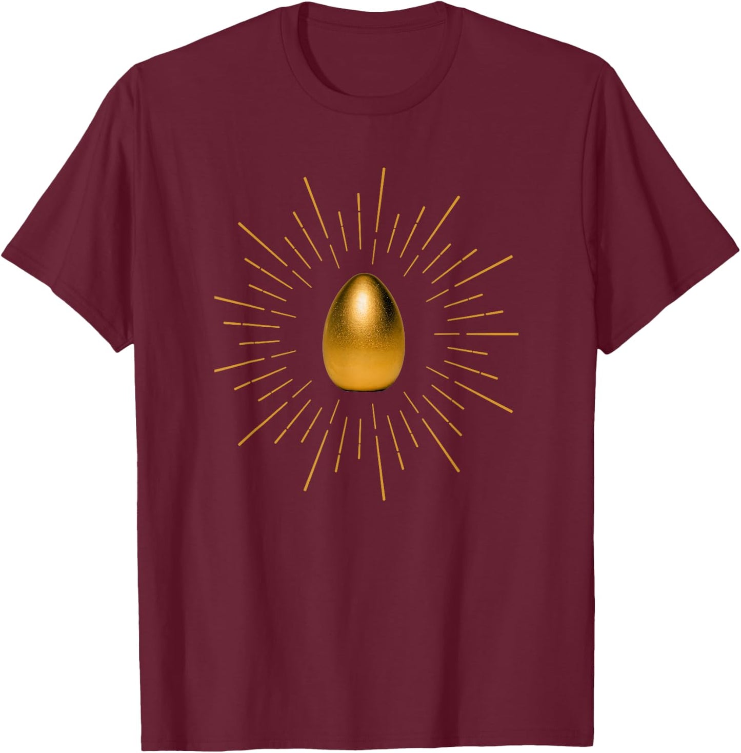 Golden Egg Easter, funny egg T-Shirt - T-Shirt | Maroon