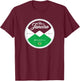 Rio de Janeiro Brazil Circle Graphic T-Shirt - T-Shirt | Maroon