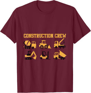 Construction Crew Concrete Worker Costume Concrete Fans T-Shirt - T-Shirt | Maroon