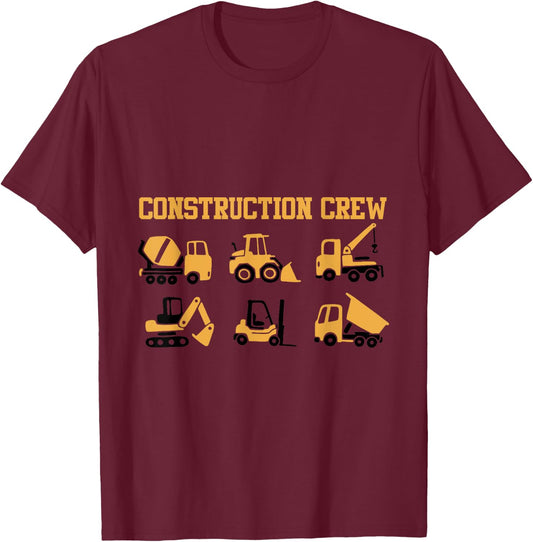 Construction Crew Concrete Worker Costume Concrete Fans T-Shirt - T-Shirt | Maroon