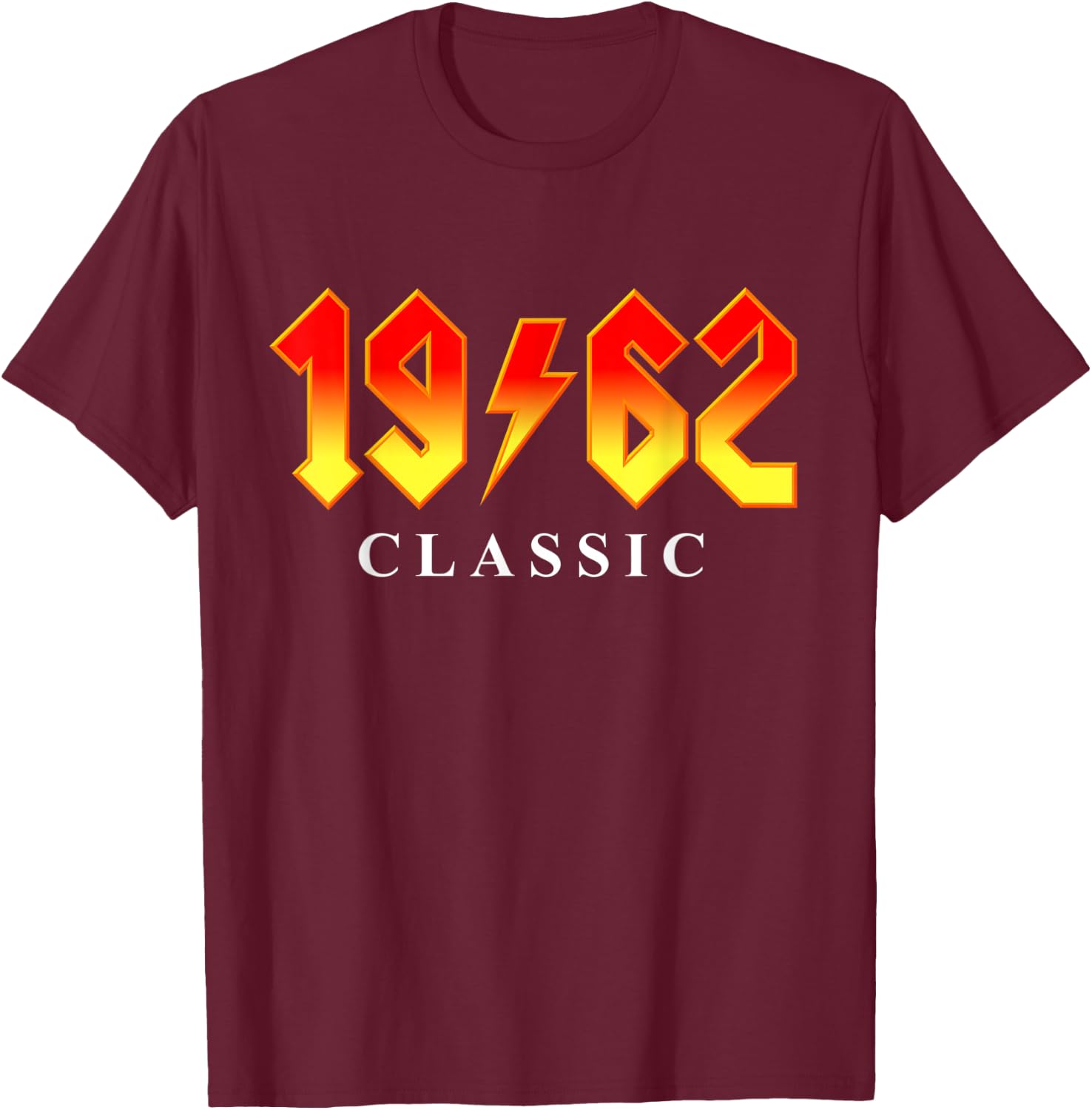 1962 Classic Rock 60th Birthday T-Shirt - T-Shirt | Maroon