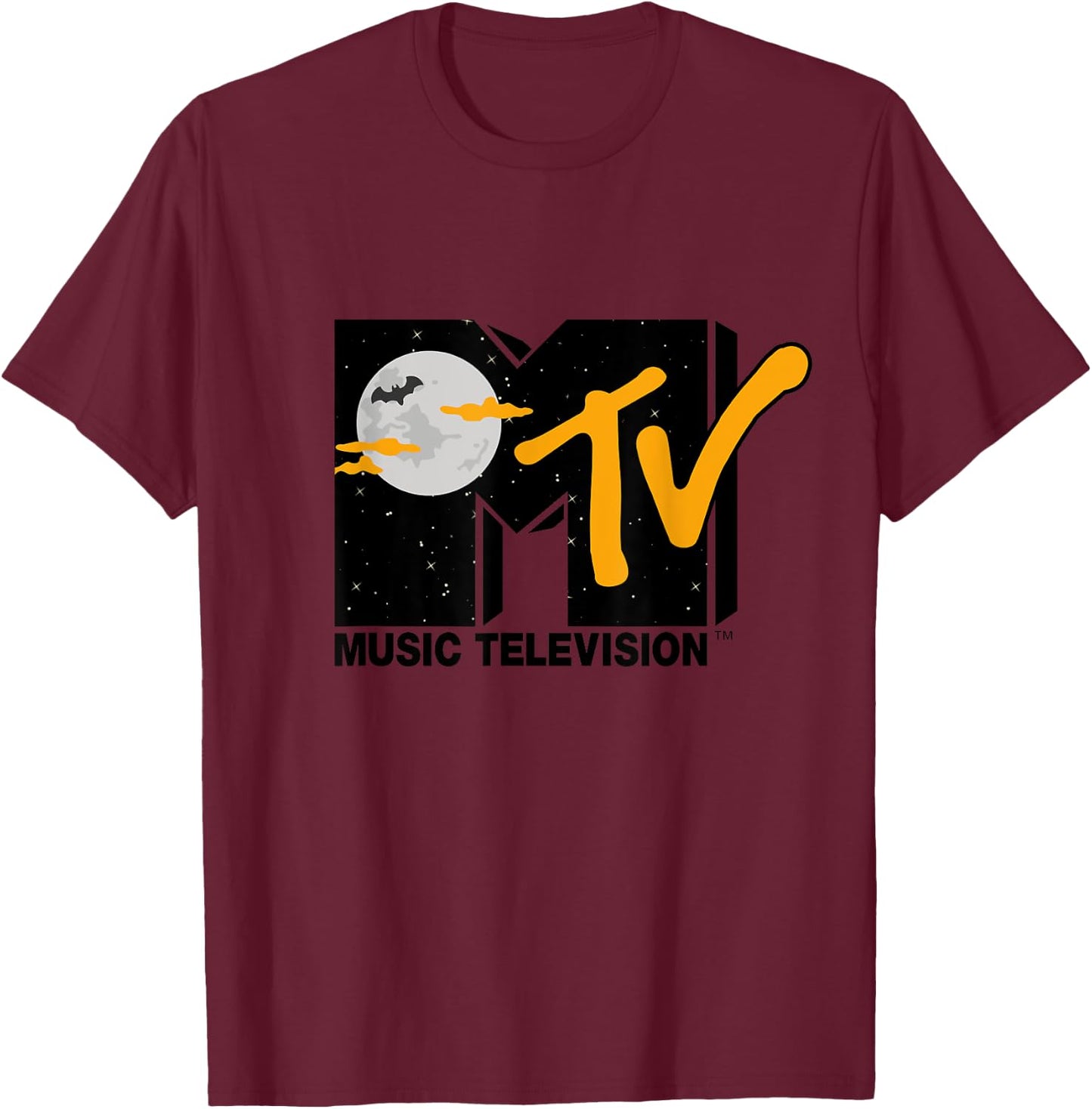Mademark x MTV - The official MTV Logo original for Halloween T-Shirt - T-Shirt | Maroon