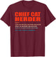 Chief Cat Herder Vintage Definition Wizard Magician Women T-Shirt - T-Shirt | Maroon