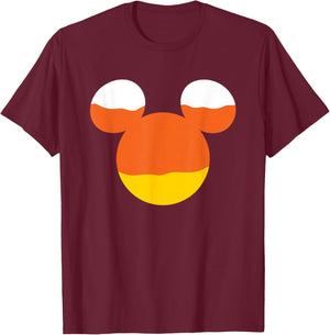 Disney - Halloween Candy Corn Mickey T-Shirt - T-Shirt | Maroon