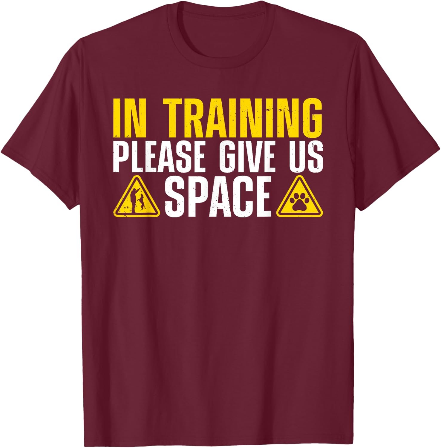 Funny Dog Training Art Women Dog Trainer Dog Lovers T-Shirt - T-Shirt | Maroon