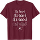 It's Good Eggnog Lover Quote | Funny Family Christmas Vacay T-Shirt - T-Shirt | Maroon