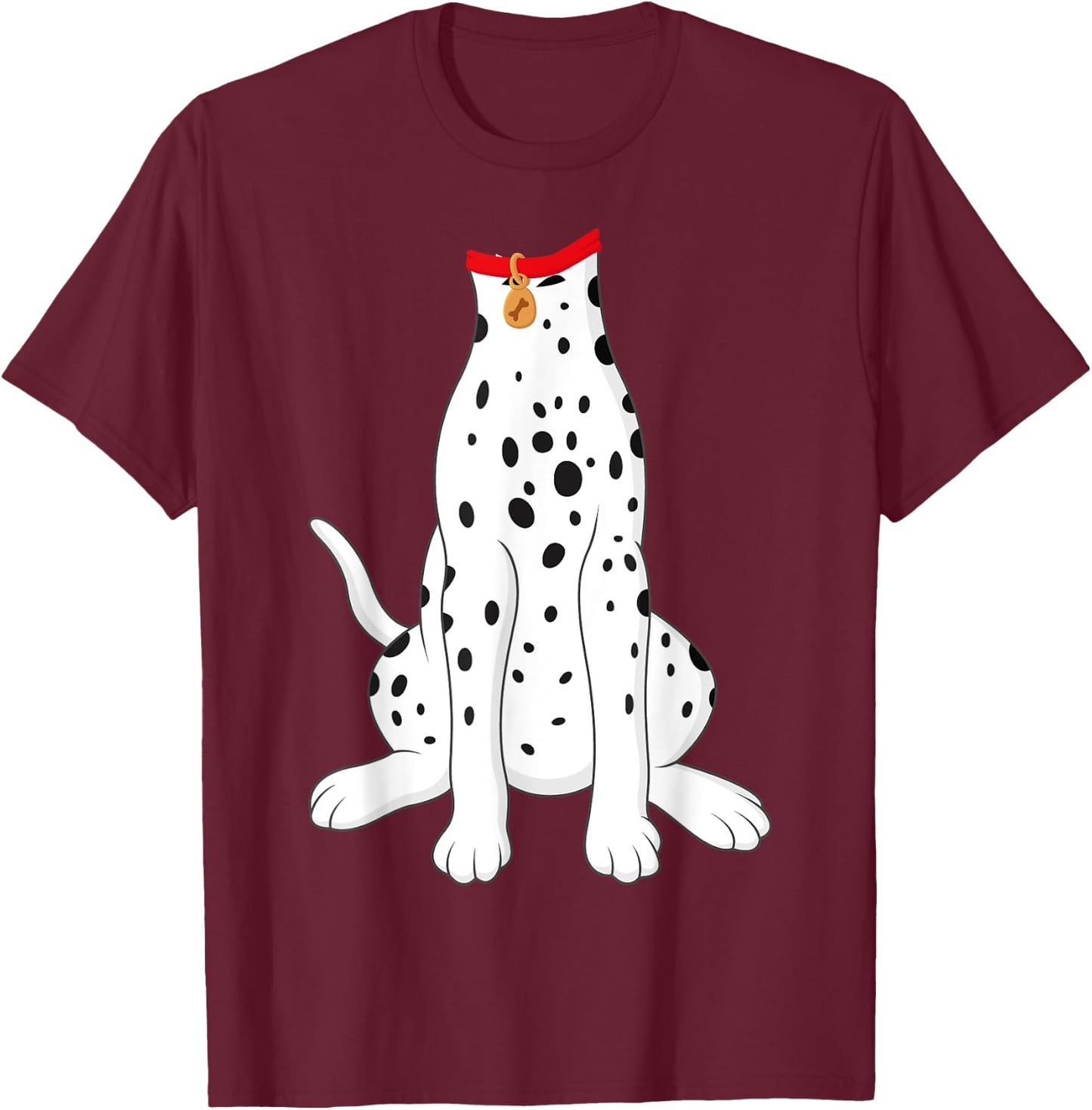 Dalmatian Dalmatian Costume Shirt T-Shirt - T-Shirt | Maroon