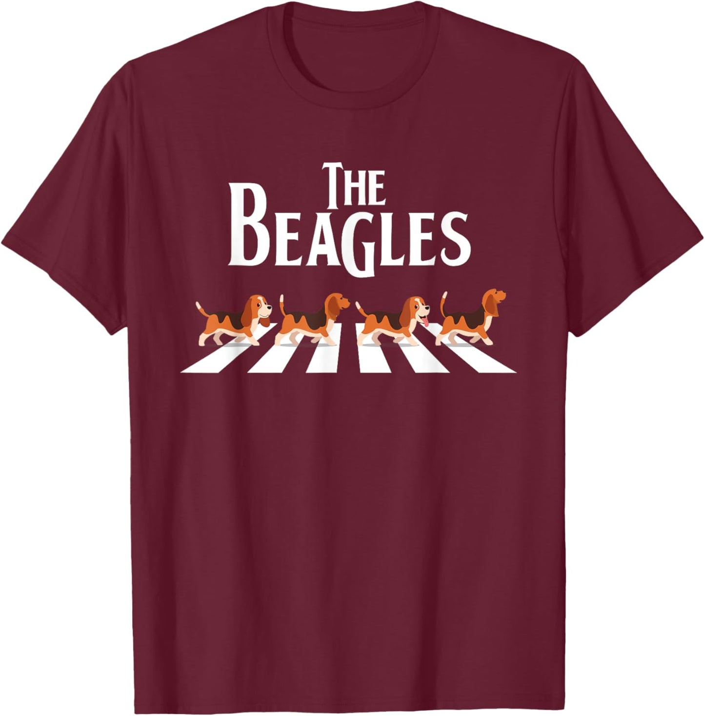 The Beagles - Dog Animal Lover Puppy Owner Veterinarian Men Women Girls Kids T-Shirt - T-Shirt | Maroon