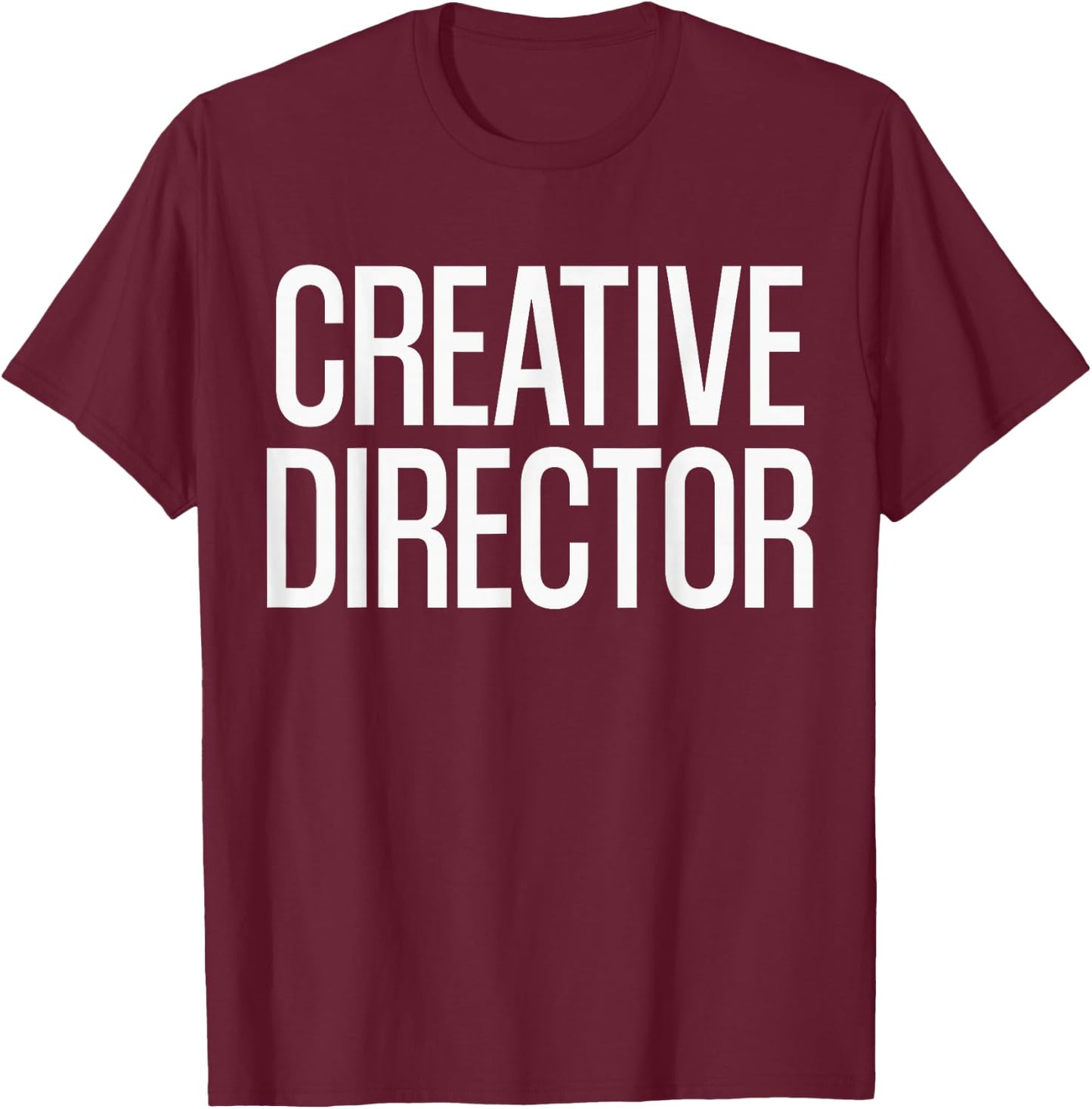Film Crew Creative Director Gift Apparels | Bold Creative Director Text | Black T-Shirt - T-Shirt | Maroon